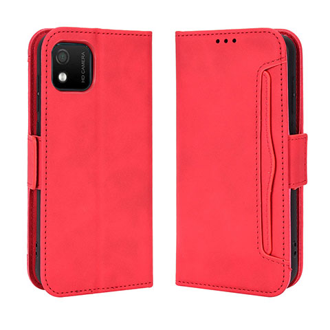 Coque Portefeuille Livre Cuir Etui Clapet BY3 pour Wiko Y52 Rouge