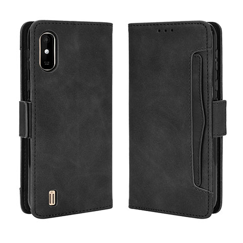 Coque Portefeuille Livre Cuir Etui Clapet BY3 pour Wiko Y81 Noir