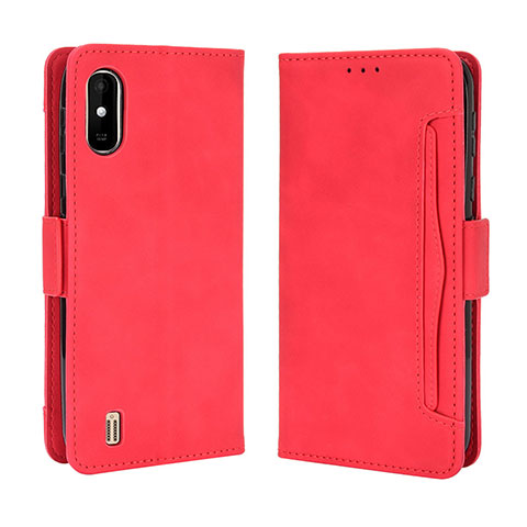 Coque Portefeuille Livre Cuir Etui Clapet BY3 pour Wiko Y81 Rouge