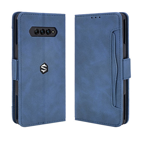 Coque Portefeuille Livre Cuir Etui Clapet BY3 pour Xiaomi Black Shark 4 Pro 5G Bleu