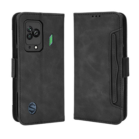 Coque Portefeuille Livre Cuir Etui Clapet BY3 pour Xiaomi Black Shark 5 5G Noir