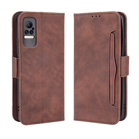 Coque Portefeuille Livre Cuir Etui Clapet BY3 pour Xiaomi Civi 1S 5G Marron