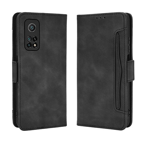 Coque Portefeuille Livre Cuir Etui Clapet BY3 pour Xiaomi Mi 10T Pro 5G Noir