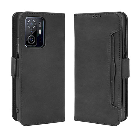 Coque Portefeuille Livre Cuir Etui Clapet BY3 pour Xiaomi Mi 11T 5G Noir