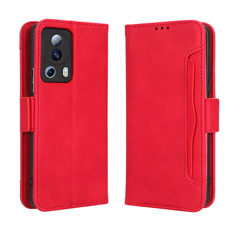 Coque Portefeuille Livre Cuir Etui Clapet BY3 pour Xiaomi Mi 12 Lite NE 5G Rouge