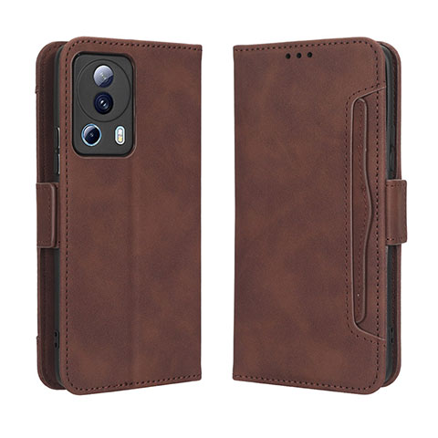 Coque Portefeuille Livre Cuir Etui Clapet BY3 pour Xiaomi Mi 13 Lite 5G Marron