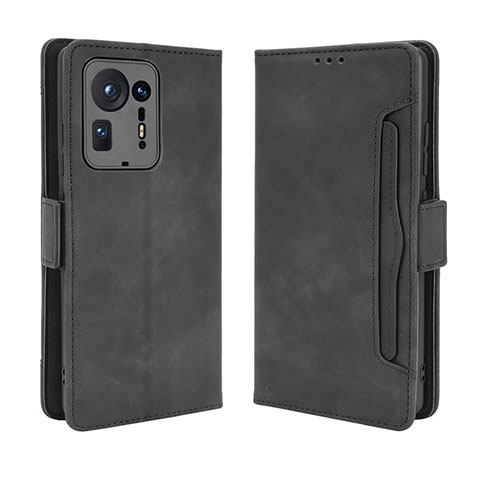 Coque Portefeuille Livre Cuir Etui Clapet BY3 pour Xiaomi Mi Mix 4 5G Noir