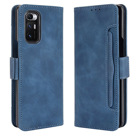 Coque Portefeuille Livre Cuir Etui Clapet BY3 pour Xiaomi Mix Fold 5G Bleu