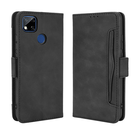 Coque Portefeuille Livre Cuir Etui Clapet BY3 pour Xiaomi POCO C3 Noir