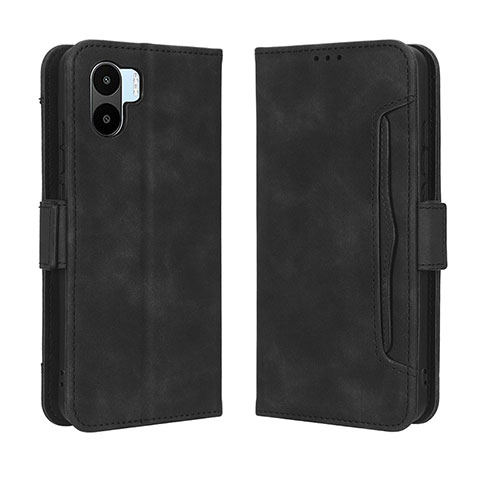 Coque Portefeuille Livre Cuir Etui Clapet BY3 pour Xiaomi Poco C50 Noir