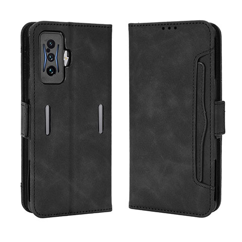 Coque Portefeuille Livre Cuir Etui Clapet BY3 pour Xiaomi Poco F4 GT 5G Noir