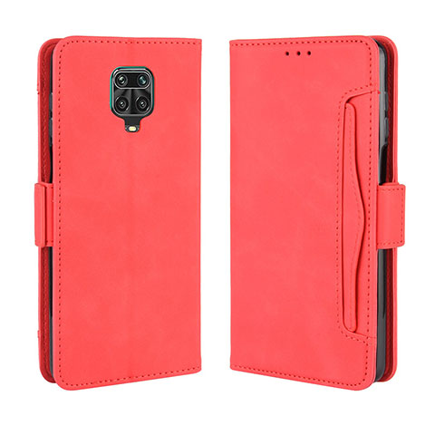 Coque Portefeuille Livre Cuir Etui Clapet BY3 pour Xiaomi Poco M2 Pro Rouge