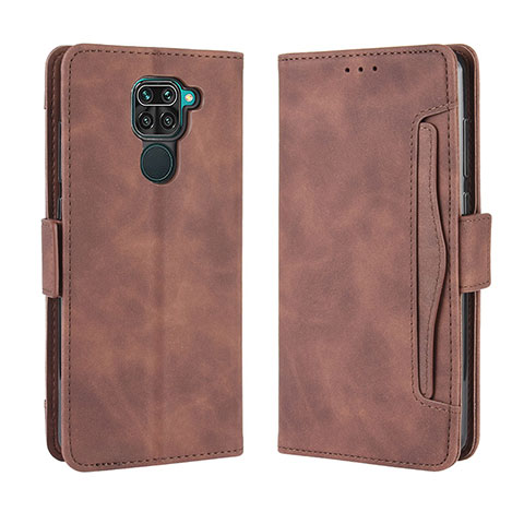 Coque Portefeuille Livre Cuir Etui Clapet BY3 pour Xiaomi Redmi 10X 4G Marron