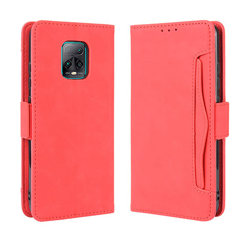 Coque Portefeuille Livre Cuir Etui Clapet BY3 pour Xiaomi Redmi 10X 5G Rouge