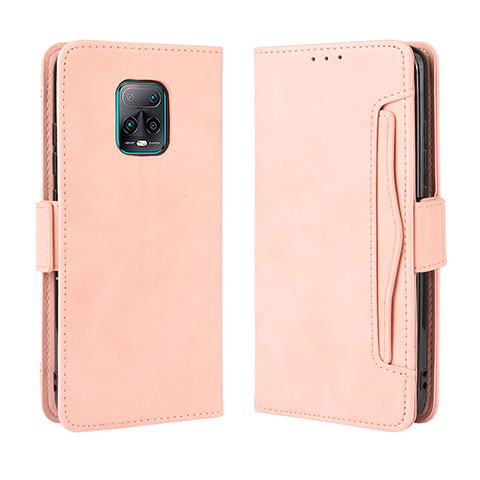 Coque Portefeuille Livre Cuir Etui Clapet BY3 pour Xiaomi Redmi 10X Pro 5G Rose