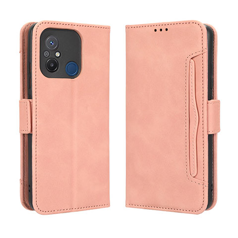 Coque Portefeuille Livre Cuir Etui Clapet BY3 pour Xiaomi Redmi 11A 4G Rose