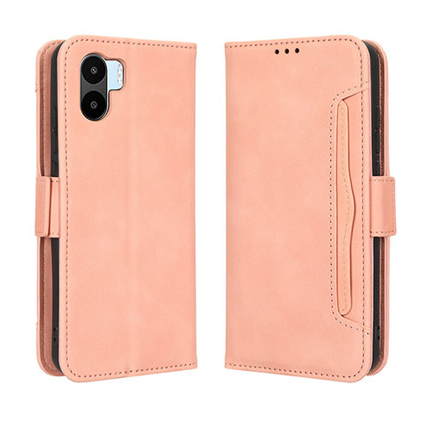 Coque Portefeuille Livre Cuir Etui Clapet BY3 pour Xiaomi Redmi A2 Rose