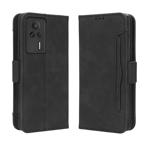 Coque Portefeuille Livre Cuir Etui Clapet BY3 pour Xiaomi Redmi K60E 5G Noir