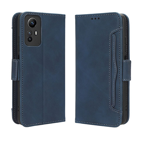 Coque Portefeuille Livre Cuir Etui Clapet BY3 pour Xiaomi Redmi Note 12S Bleu