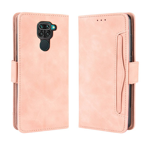 Coque Portefeuille Livre Cuir Etui Clapet BY3 pour Xiaomi Redmi Note 9 Rose