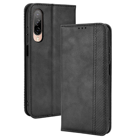 Coque Portefeuille Livre Cuir Etui Clapet BY4 pour HTC Desire 22 Pro 5G Noir