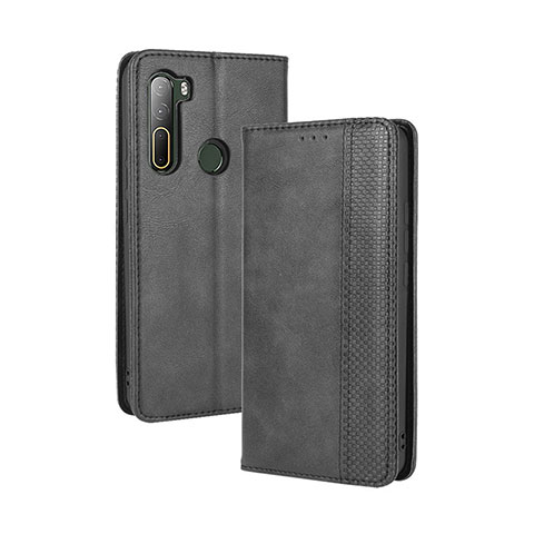 Coque Portefeuille Livre Cuir Etui Clapet BY4 pour HTC U20 5G Noir