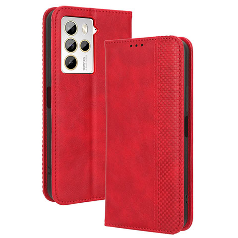 Coque Portefeuille Livre Cuir Etui Clapet BY4 pour HTC U23 5G Rouge