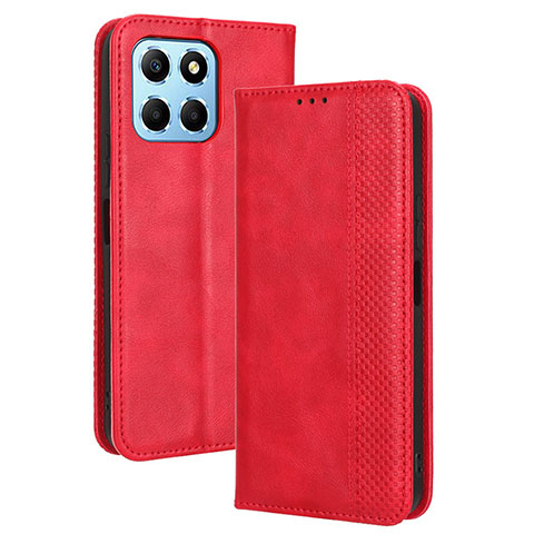 Coque Portefeuille Livre Cuir Etui Clapet BY4 pour Huawei Honor 70 Lite 5G Rouge