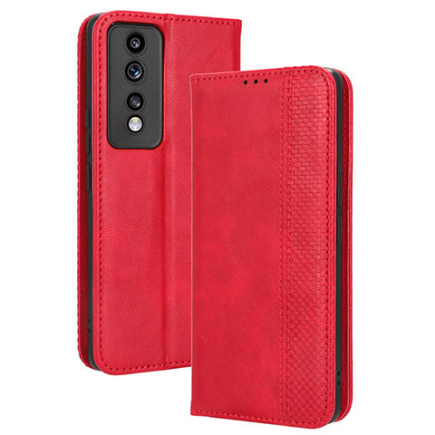 Coque Portefeuille Livre Cuir Etui Clapet BY4 pour Huawei Honor 80 GT 5G Rouge