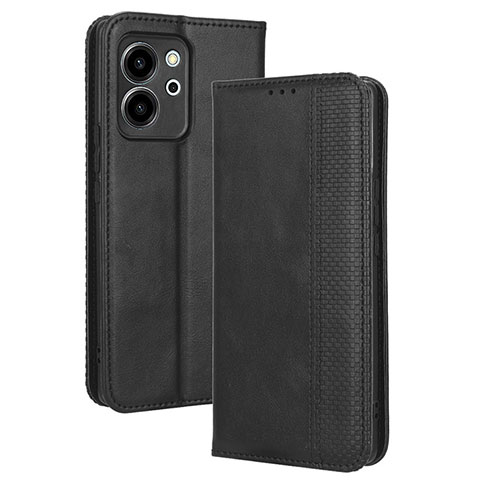 Coque Portefeuille Livre Cuir Etui Clapet BY4 pour Huawei Honor 80 SE 5G Noir