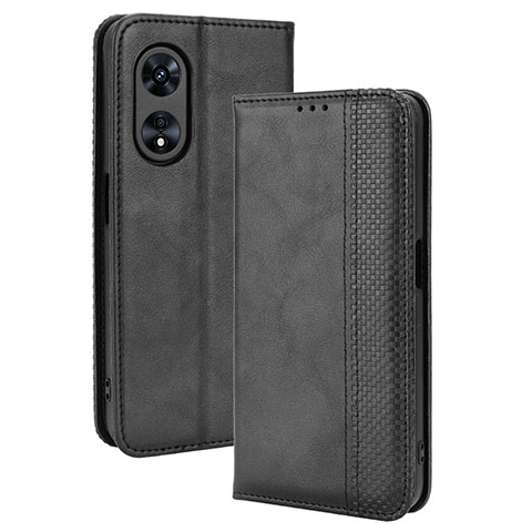 Coque Portefeuille Livre Cuir Etui Clapet BY4 pour Huawei Honor X5 Plus Noir