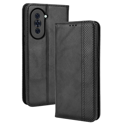 Coque Portefeuille Livre Cuir Etui Clapet BY4 pour Huawei Nova 10 Noir