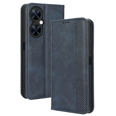 Coque Portefeuille Livre Cuir Etui Clapet BY4 pour Huawei Nova 11i Bleu