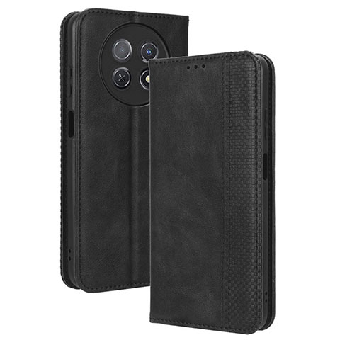 Coque Portefeuille Livre Cuir Etui Clapet BY4 pour Huawei Nova Y91 Noir