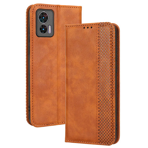 Coque Portefeuille Livre Cuir Etui Clapet BY4 pour Motorola Moto Edge 30 Neo 5G Marron