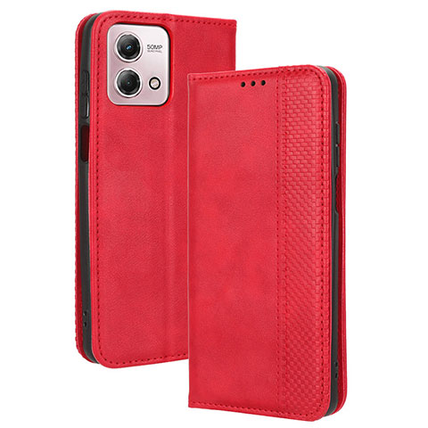 Coque Portefeuille Livre Cuir Etui Clapet BY4 pour Motorola Moto G Stylus (2023) 4G Rouge