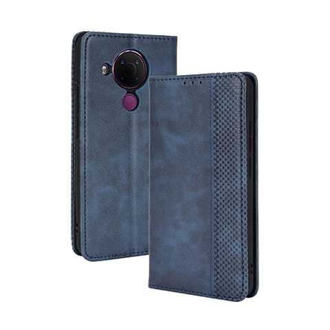 Coque Portefeuille Livre Cuir Etui Clapet BY4 pour Nokia 5.4 Bleu