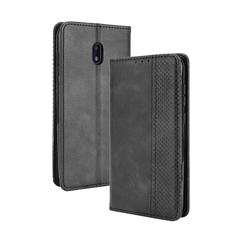 Coque Portefeuille Livre Cuir Etui Clapet BY4 pour Nokia C01 Plus Noir