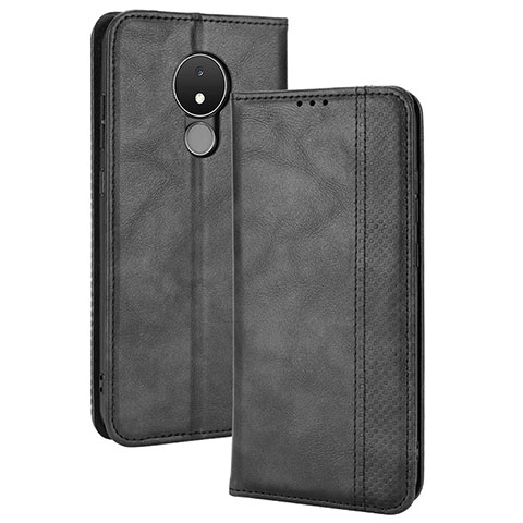 Coque Portefeuille Livre Cuir Etui Clapet BY4 pour Nokia C21 Noir