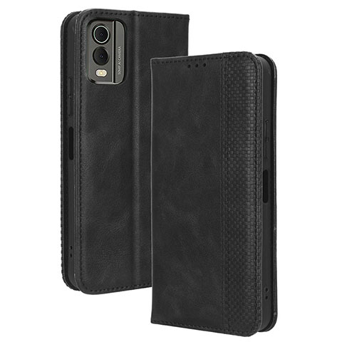 Coque Portefeuille Livre Cuir Etui Clapet BY4 pour Nokia C210 Noir