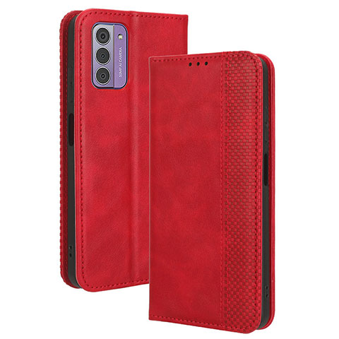 Coque Portefeuille Livre Cuir Etui Clapet BY4 pour Nokia C300 Rouge