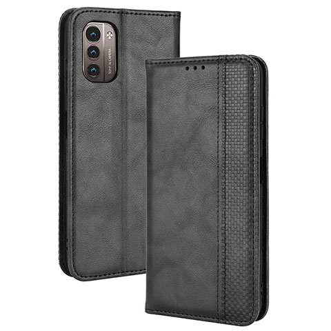 Coque Portefeuille Livre Cuir Etui Clapet BY4 pour Nokia G21 Noir