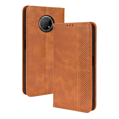 Coque Portefeuille Livre Cuir Etui Clapet BY4 pour Nokia G300 5G Marron