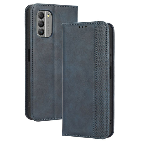 Coque Portefeuille Livre Cuir Etui Clapet BY4 pour Nokia G400 5G Bleu