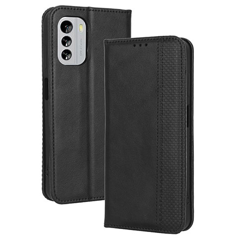 Coque Portefeuille Livre Cuir Etui Clapet BY4 pour Nokia G60 5G Noir