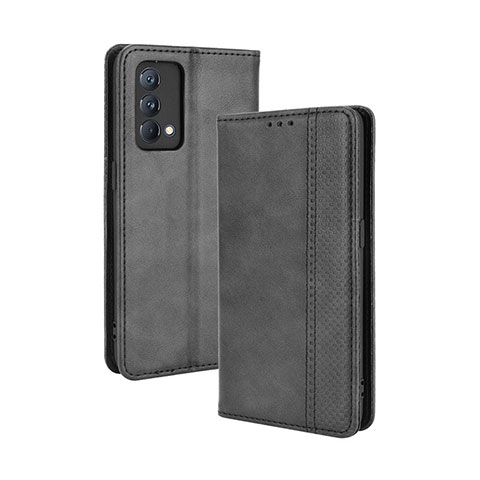 Coque Portefeuille Livre Cuir Etui Clapet BY4 pour Realme GT Master 5G Noir