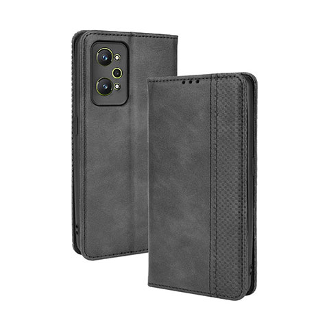 Coque Portefeuille Livre Cuir Etui Clapet BY4 pour Realme GT Neo 3T 5G Noir