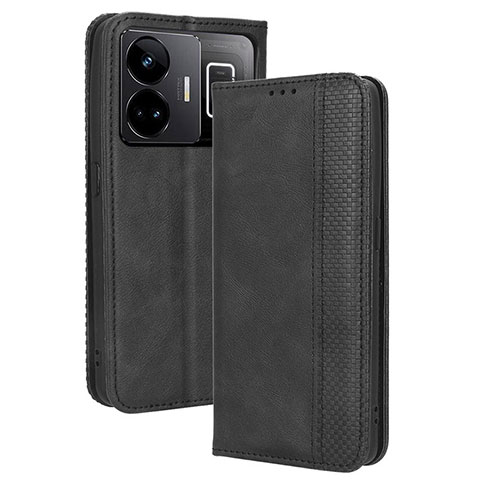 Coque Portefeuille Livre Cuir Etui Clapet BY4 pour Realme GT Neo5 240W 5G Noir