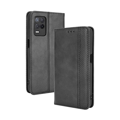 Coque Portefeuille Livre Cuir Etui Clapet BY4 pour Realme Narzo 30 5G Noir