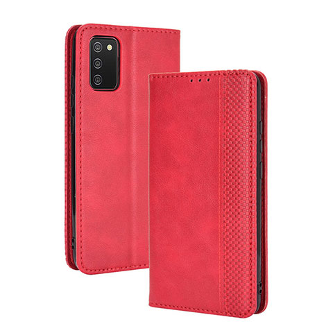 Coque Portefeuille Livre Cuir Etui Clapet BY4 pour Samsung Galaxy A02s Or Rose